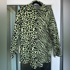 Zara Black and Yellow Knit Sweater